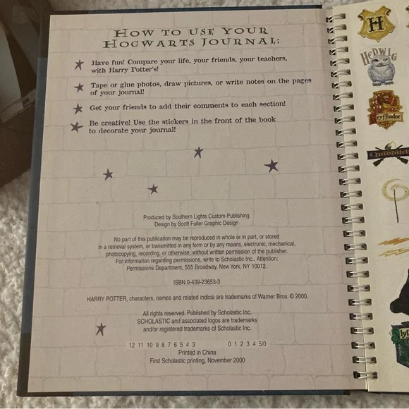 Harry Potter‎ hogwarts journal never used - Picture 6 of 9
